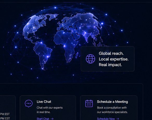 hroXai global contact and workforce visual
