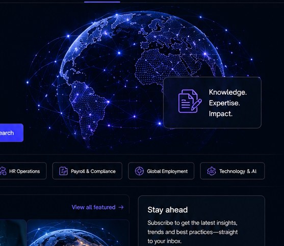 hroXai insights and global workforce visual